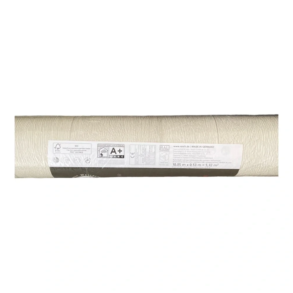 Rasch European Wallpaper wood design grey white 514407 NWT 1 Roll